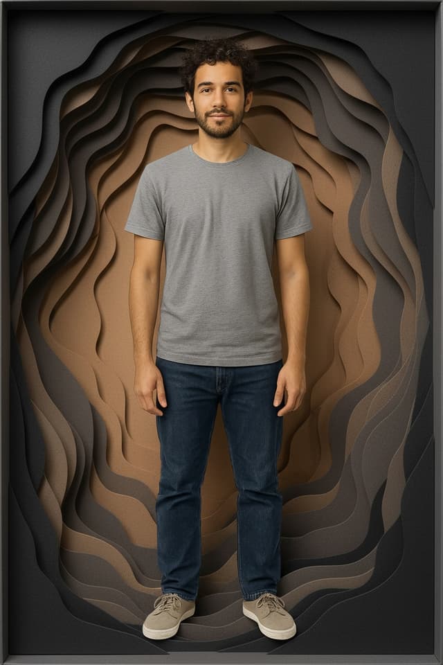 Paper-Cut Diorama Style